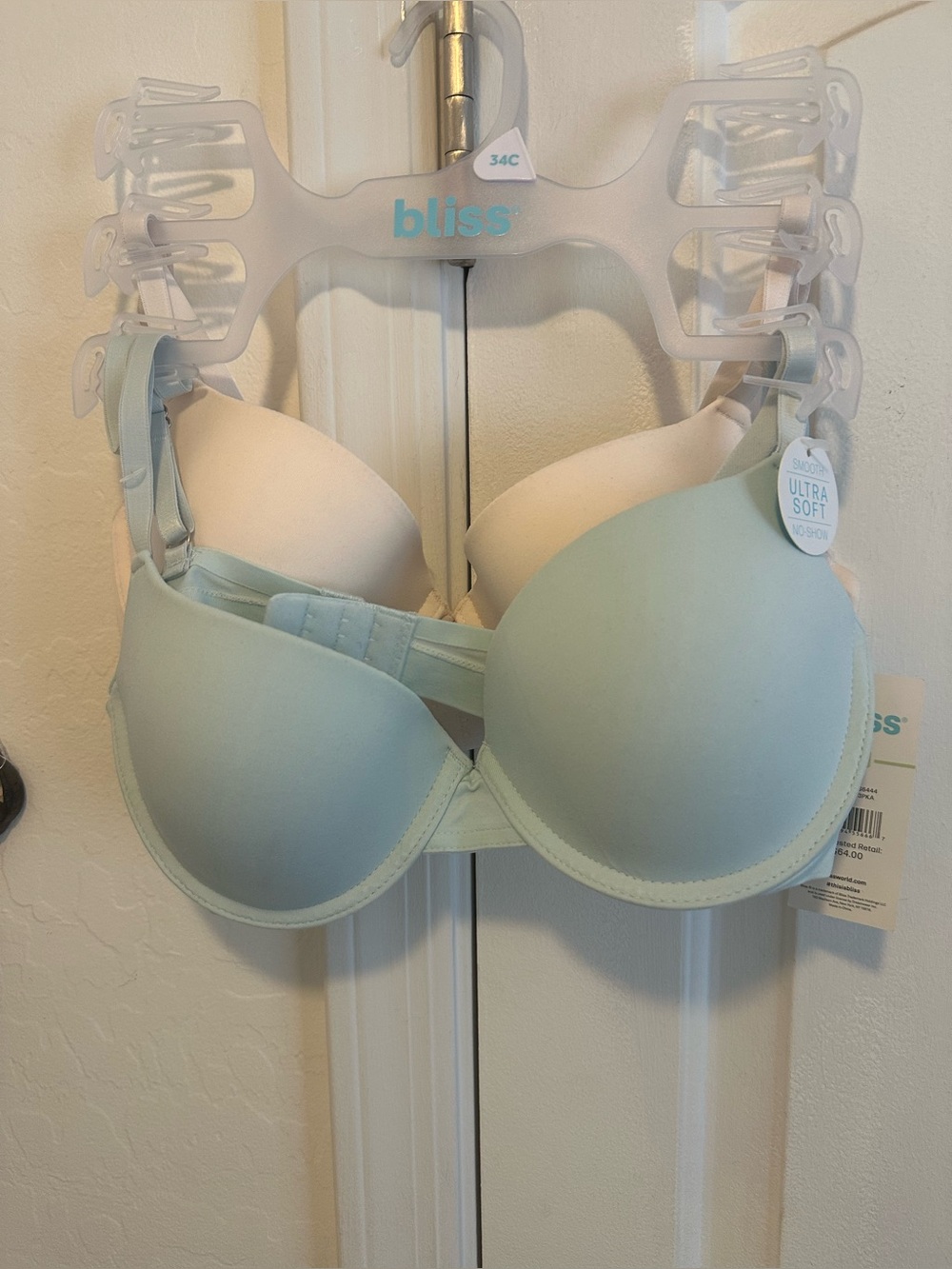 Bliss ladies set of 2 bras with underwire size 34 C NWT